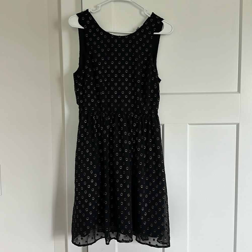 Black and Gold shimmer dress